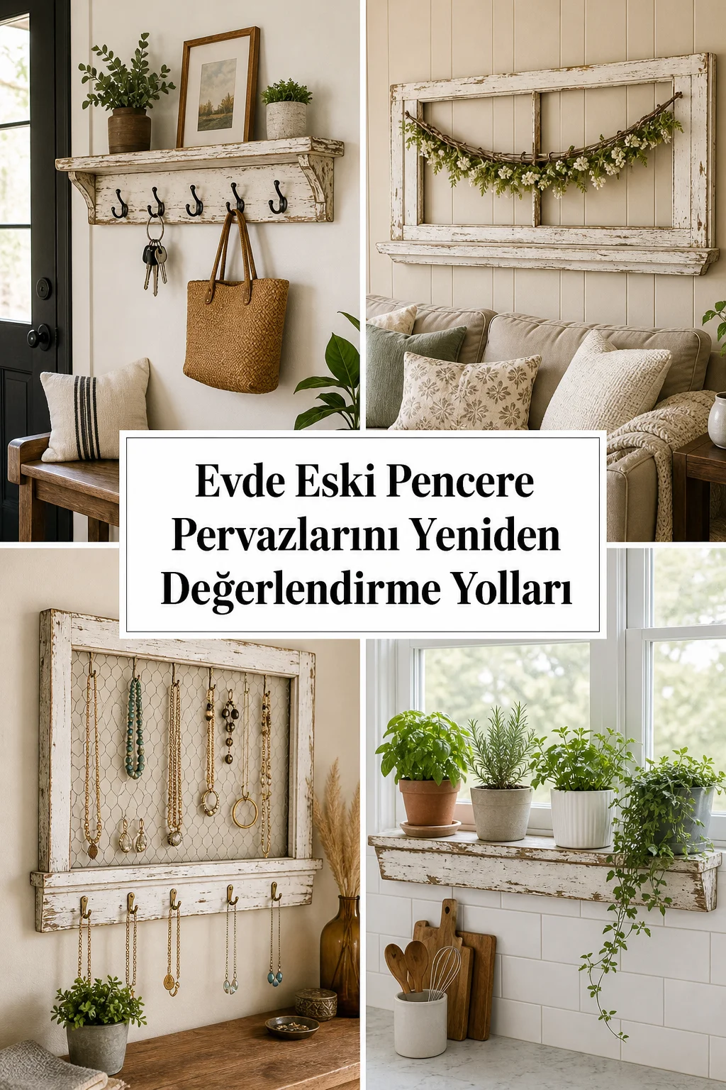Evde Eski Pencere Pervazlarını Yeniden Değerlendirme Yolları