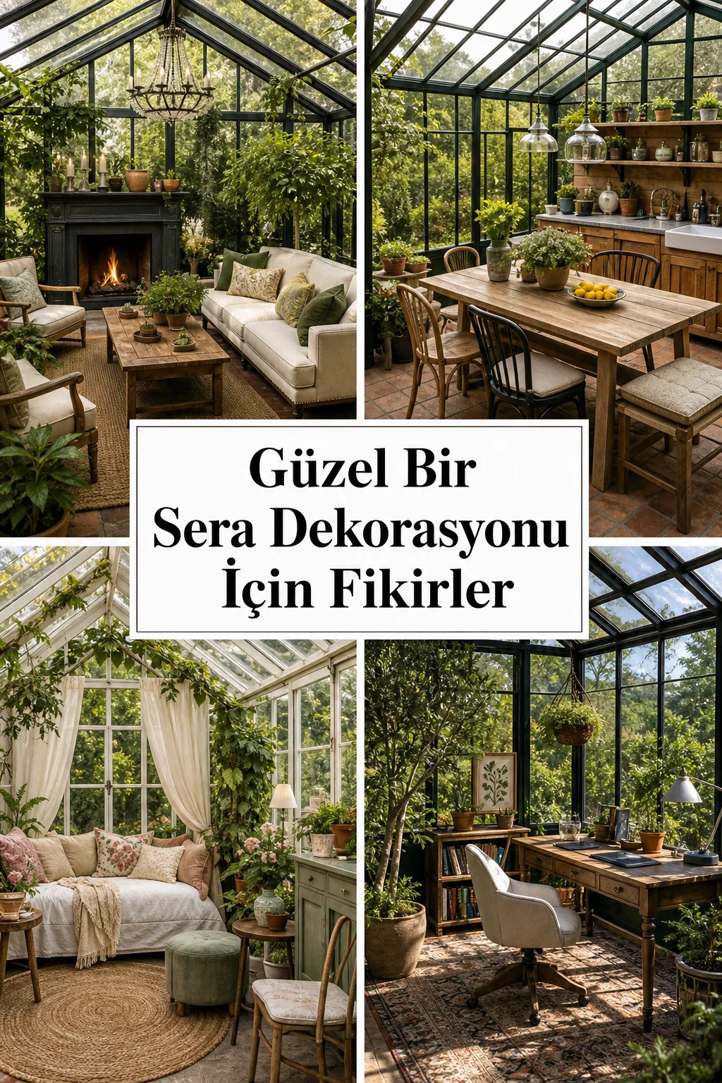 Güzel Bir Sera Dekorasyonu İçin Fikirler