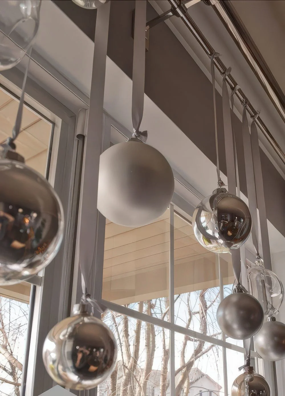 Muhteşem Noel pencere süsü fikirleri