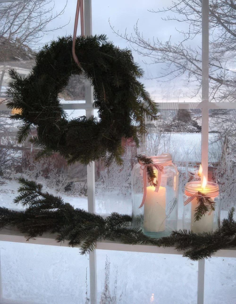 Şahane Noel pencere pervazı dekorasyon örnekleri