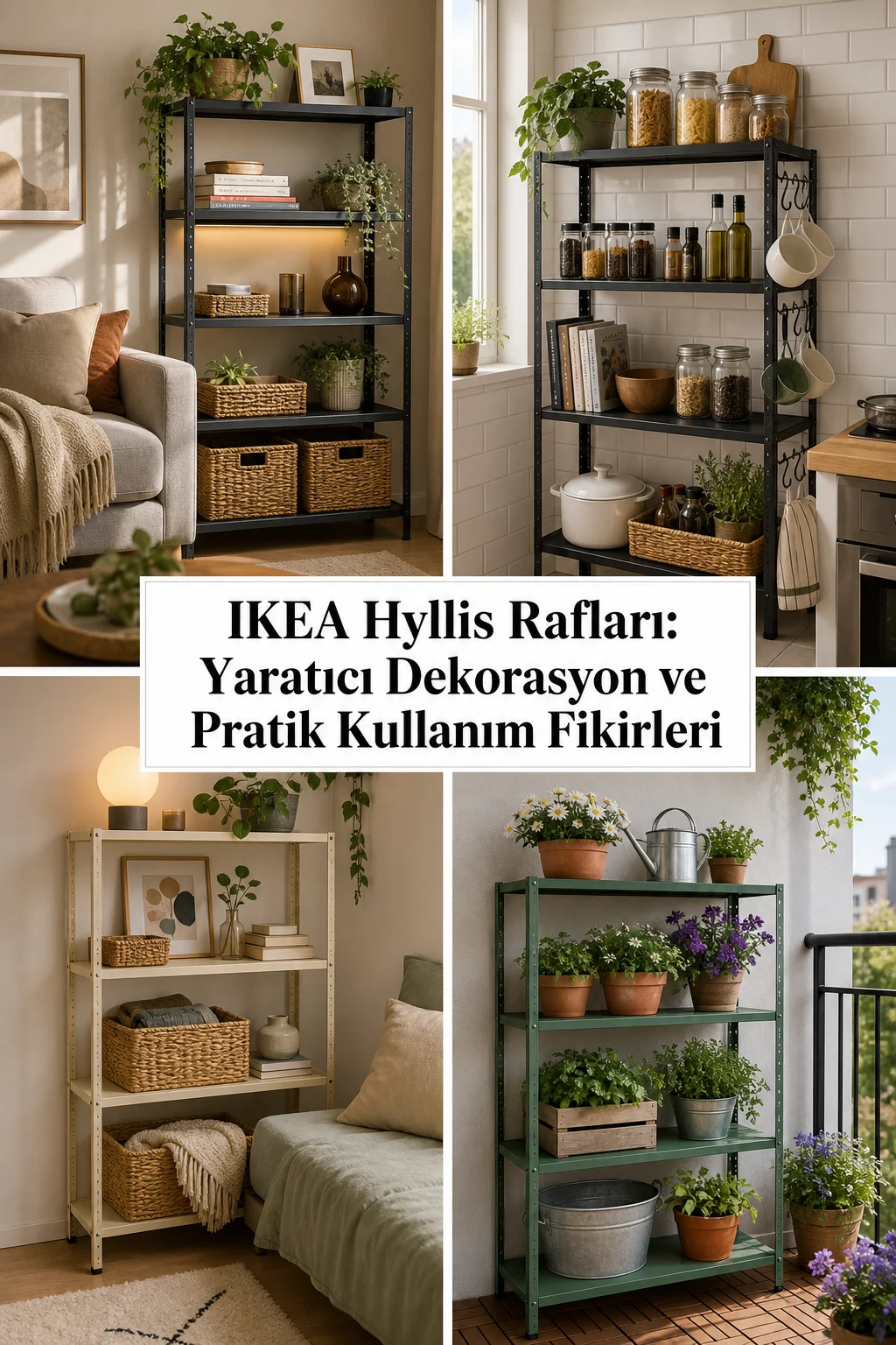 IKEA Hyllis Rafları: Yaratıcı Dekorasyon ve Pratik Kullanım Fikirleri