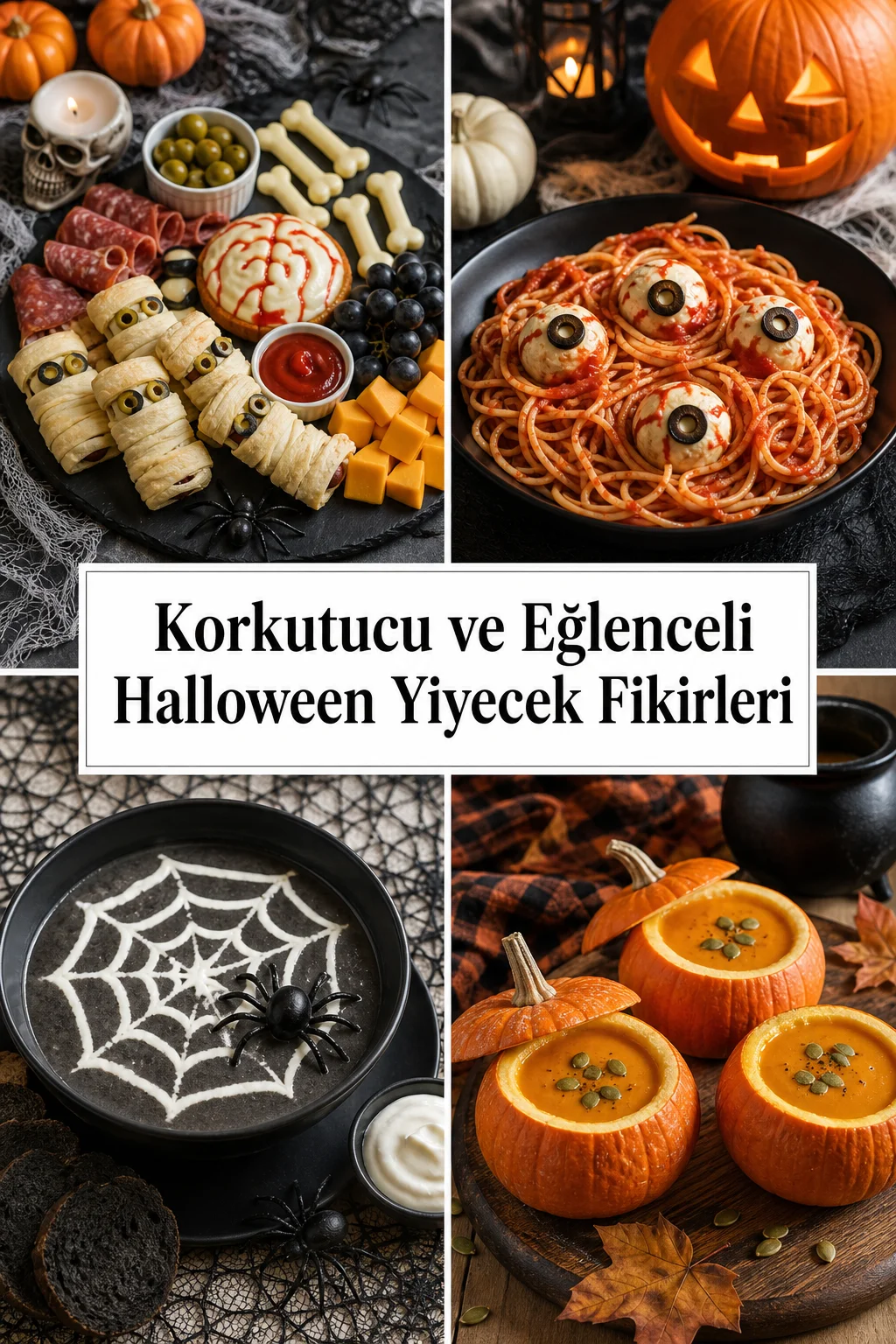 Korkutucu ve Eğlenceli Halloween Yiyecek Fikirleri