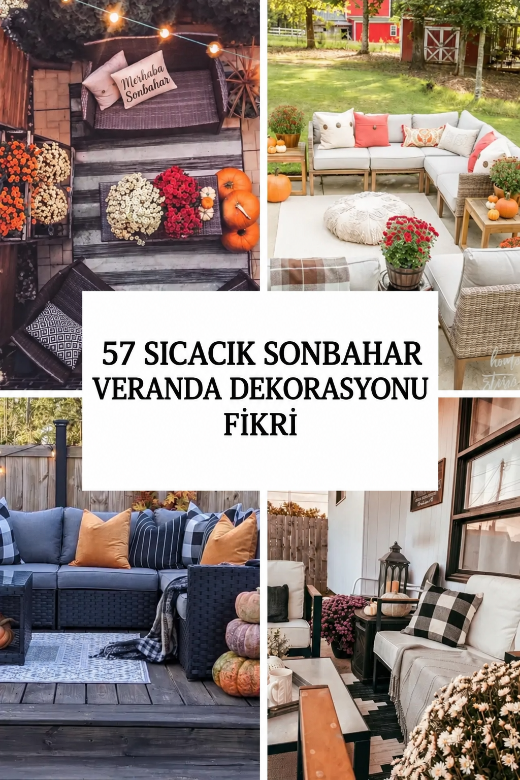 57 sıcacık sonbahar veranda dekorasyonu fikri