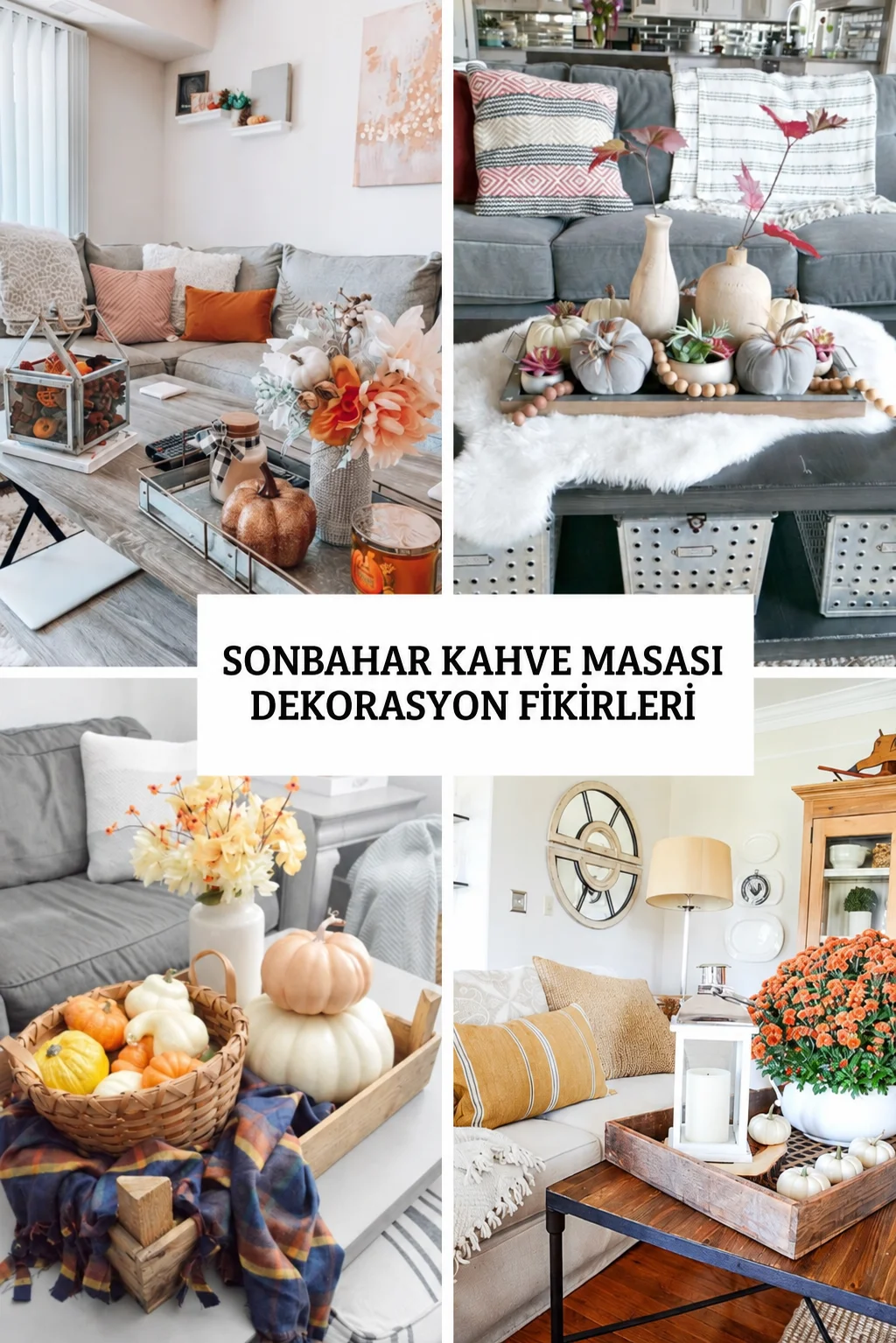 Sonbahar Kahve Masası Dekorasyon Fikirleri
