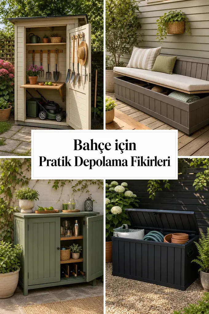 Bahçe için Pratik Depolama Fikirleri