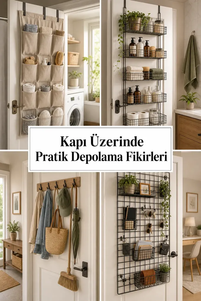 Kapı Üzerinde Pratik Depolama Fikirleri
