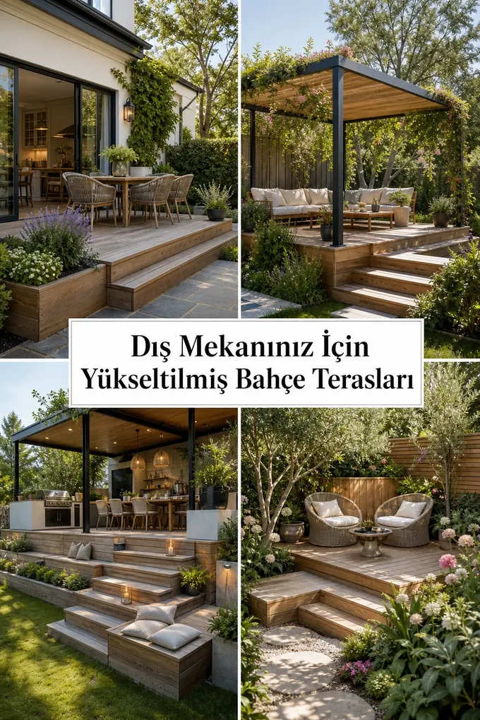 Dış Mekanınız İçin Yükseltilmiş Bahçe Terasları