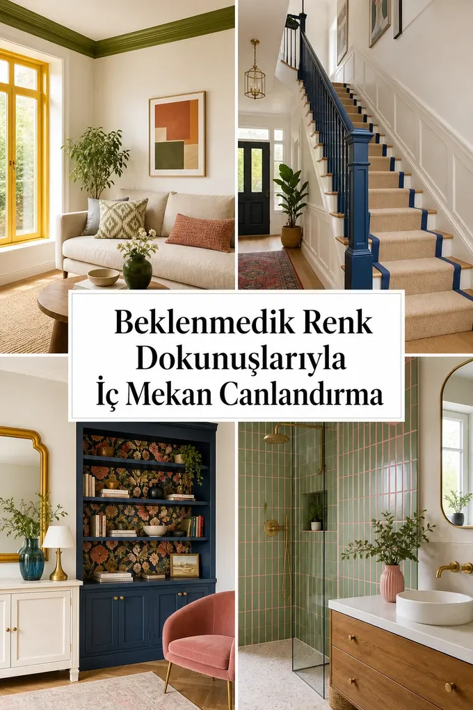 Beklenmedik Renk Dokunuşlarıyla İç Mekan Canlandırma