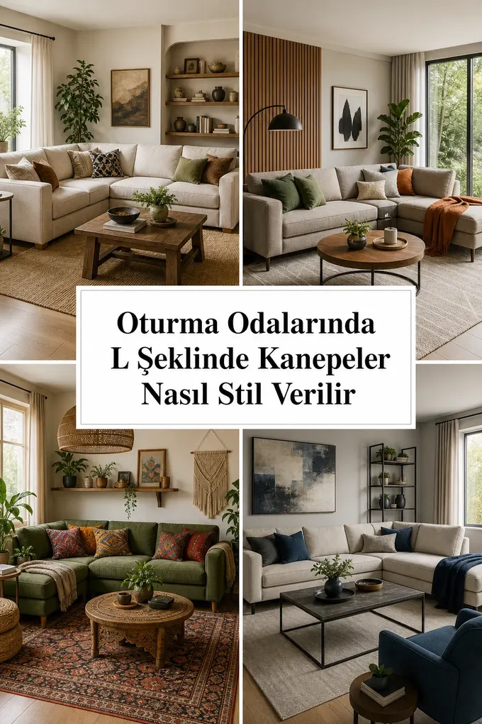 Oturma Odalarında L Şeklinde Kanepeler Nasıl Stil Verilir