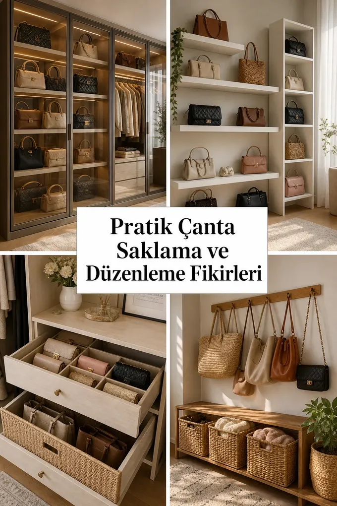 Pratik Çanta Saklama ve Düzenleme Fikirleri