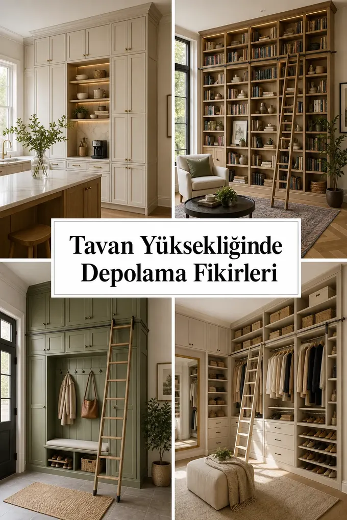 Tavan Yüksekliğinde Depolama Fikirleri