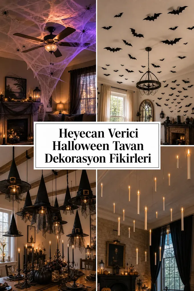 Heyecan Verici Halloween Tavan Dekorasyon Fikirleri