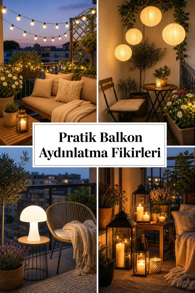 Pratik Balkon Aydınlatma Fikirleri