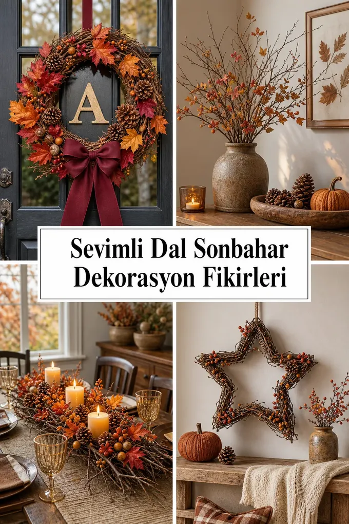 Sevimli Dal Sonbahar Dekorasyon Fikirleri