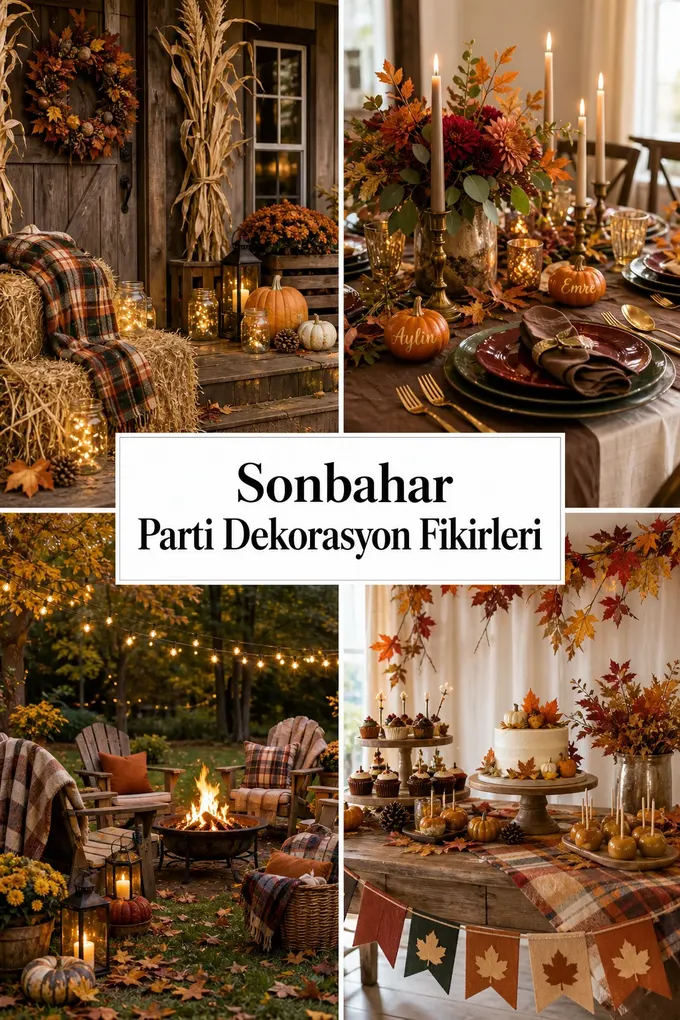 Sonbahar Parti Dekorasyon Fikirleri