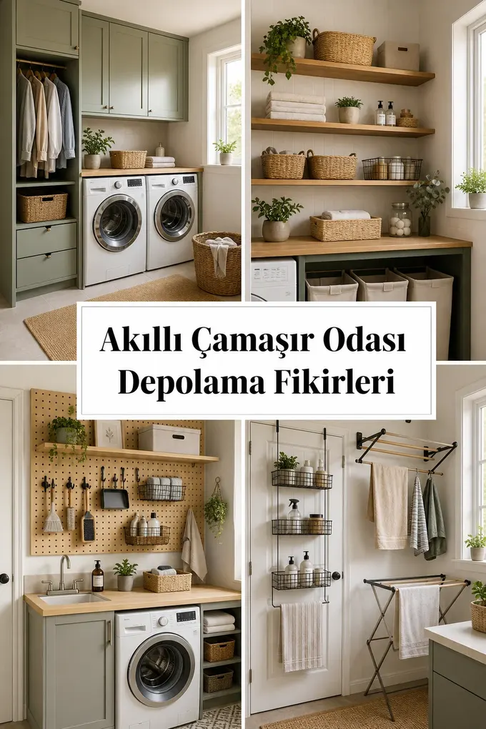 Akıllı Çamaşır Odası Depolama Fikirleri