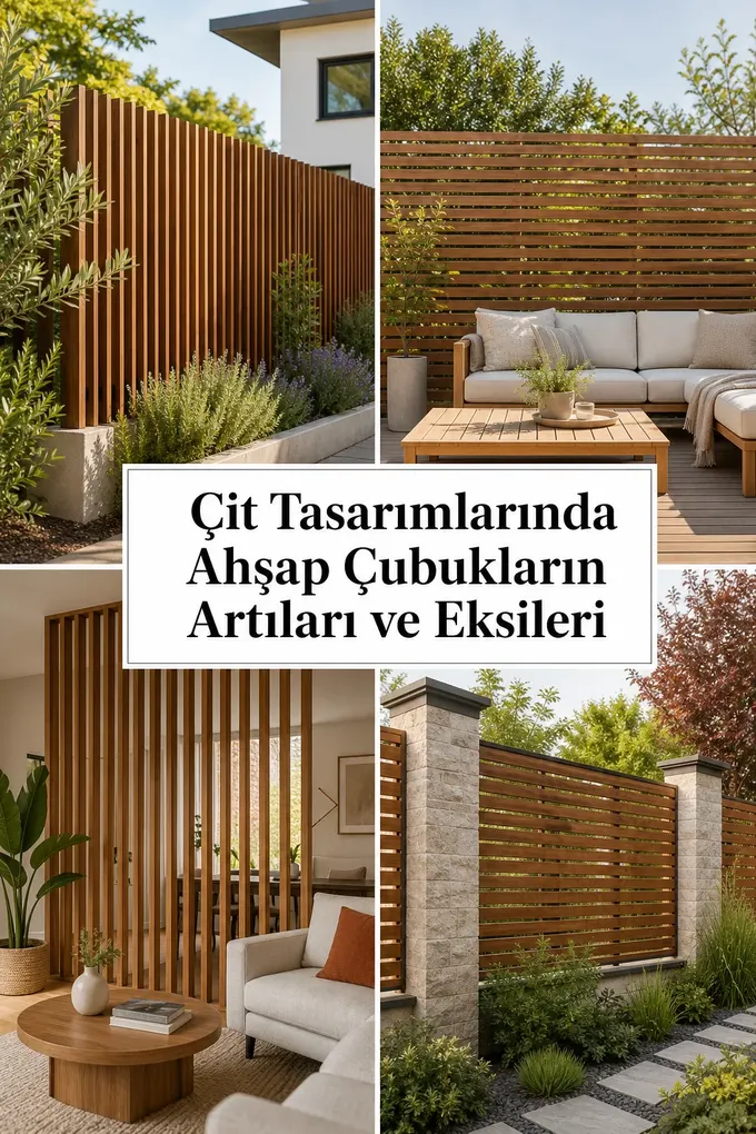 Çit Tasarımlarında Ahşap Çubukların Artıları ve Eksileri