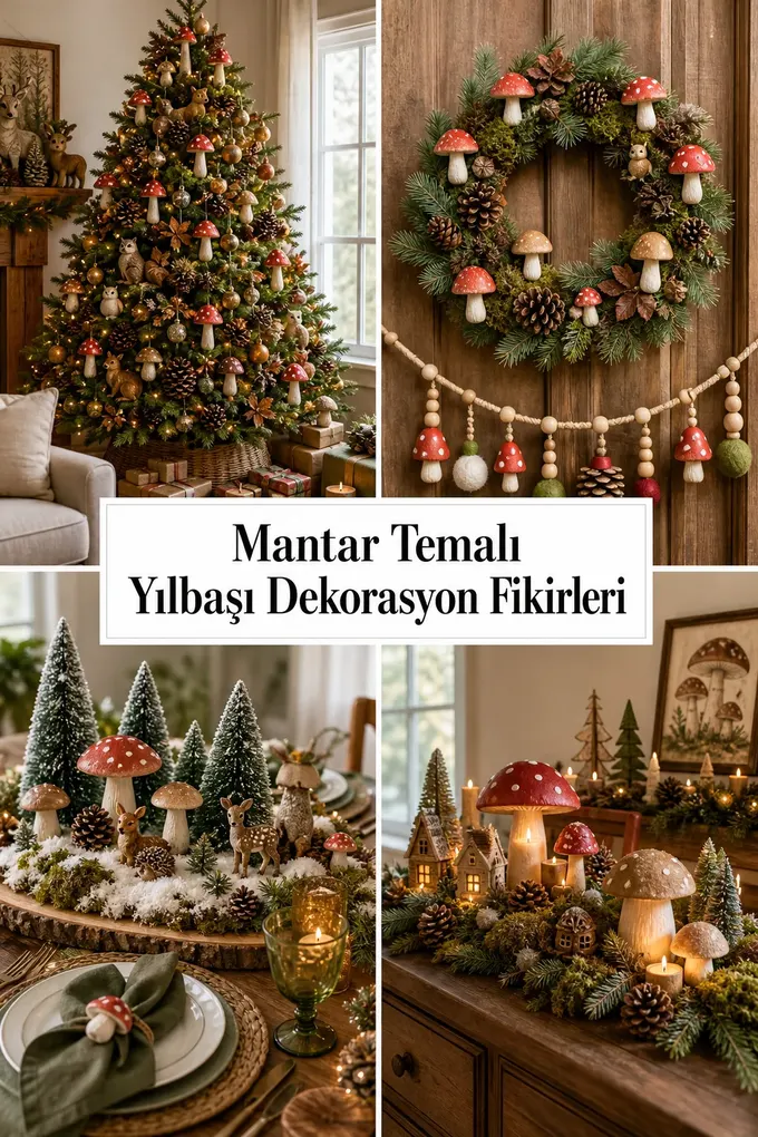 Mantar Temalı Yılbaşı Dekorasyon Fikirleri