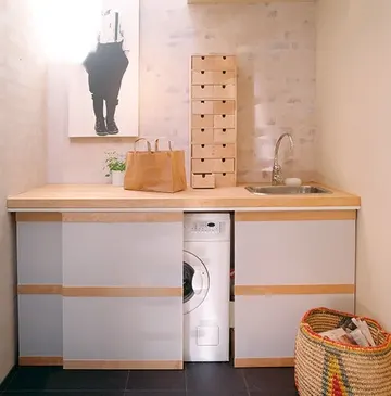 Evde Çamaşır Makinesini Gizlemek İçin Yaratıcı Fikirler