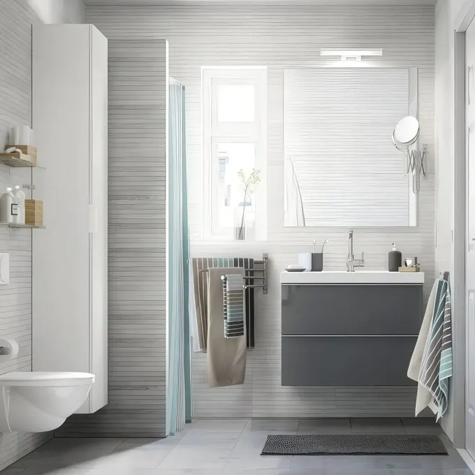 Duvara monte çoklu raylı havlu saklama ünitesi, her banyo için akıllı ve şık bir seçimdir.