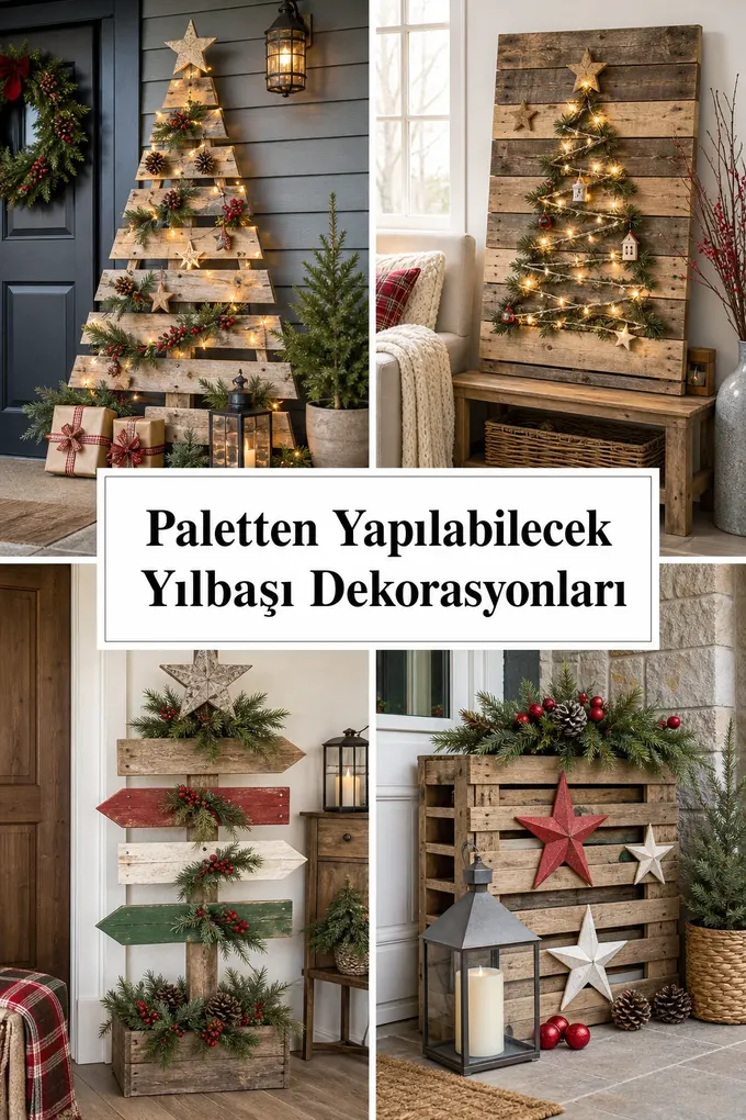Paletten Yapılabilecek Yılbaşı Dekorasyonları