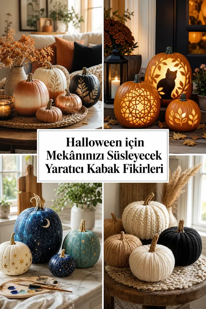 Halloween için Mekânınızı Süsleyecek Yaratıcı Kabak Fikirleri