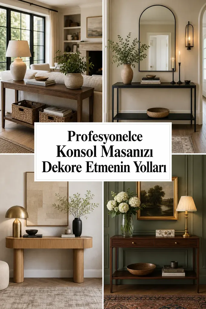 Profesyonelce Konsol Masanızı Dekore Etmenin Yolları
