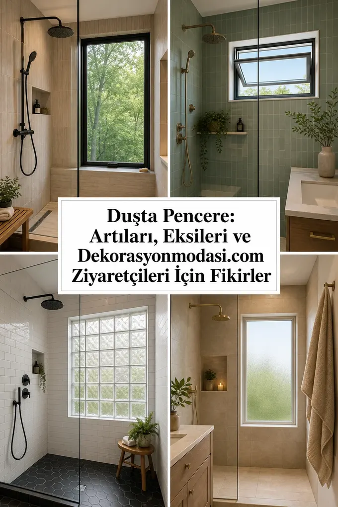 Duşta Pencere: Artıları, Eksileri ve Dekorasyonmodasi.com Ziyaretçileri İçin Fikirler