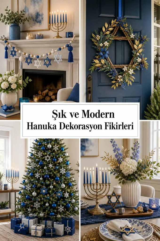 Şık ve Modern Hanuka Dekorasyon Fikirleri