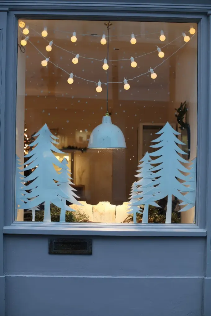 Göz alıcı Noel pencere süsleme fikirleri