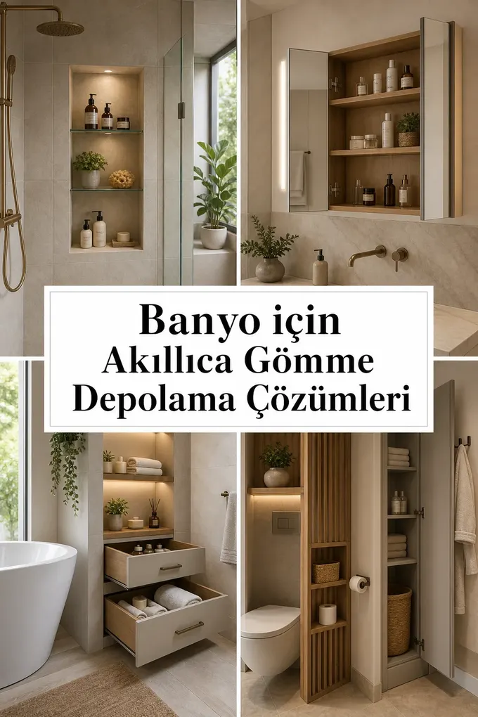 Banyo için Akıllıca Gömme Depolama Çözümleri