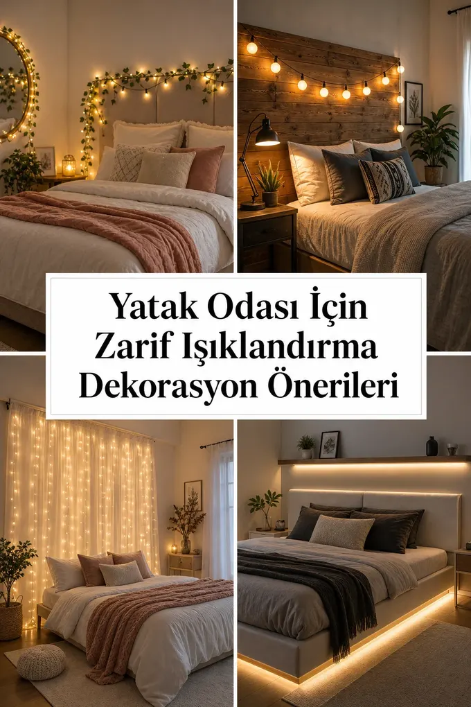 Yatak Odası İçin Zarif Işıklandırma Dekorasyon Önerileri