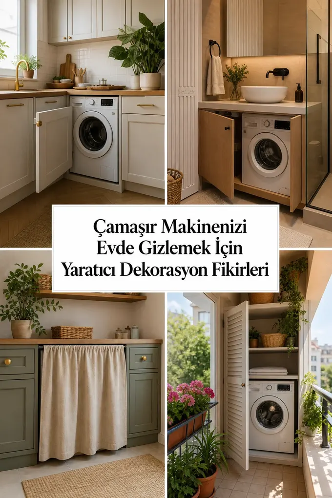 Çamaşır Makinenizi Evde Gizlemek İçin Yaratıcı Dekorasyon Fikirleri