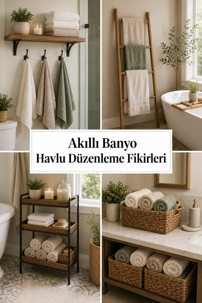 Akıllı Banyo Havlu Düzenleme Fikirleri