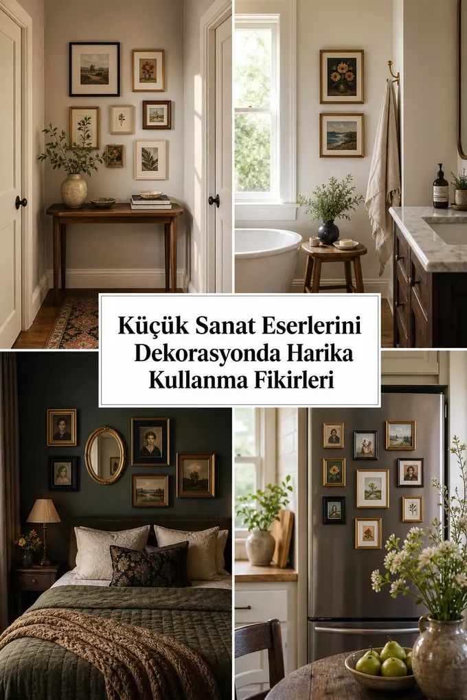 Küçük Sanat Eserlerini Dekorasyonda Harika Kullanma Fikirleri