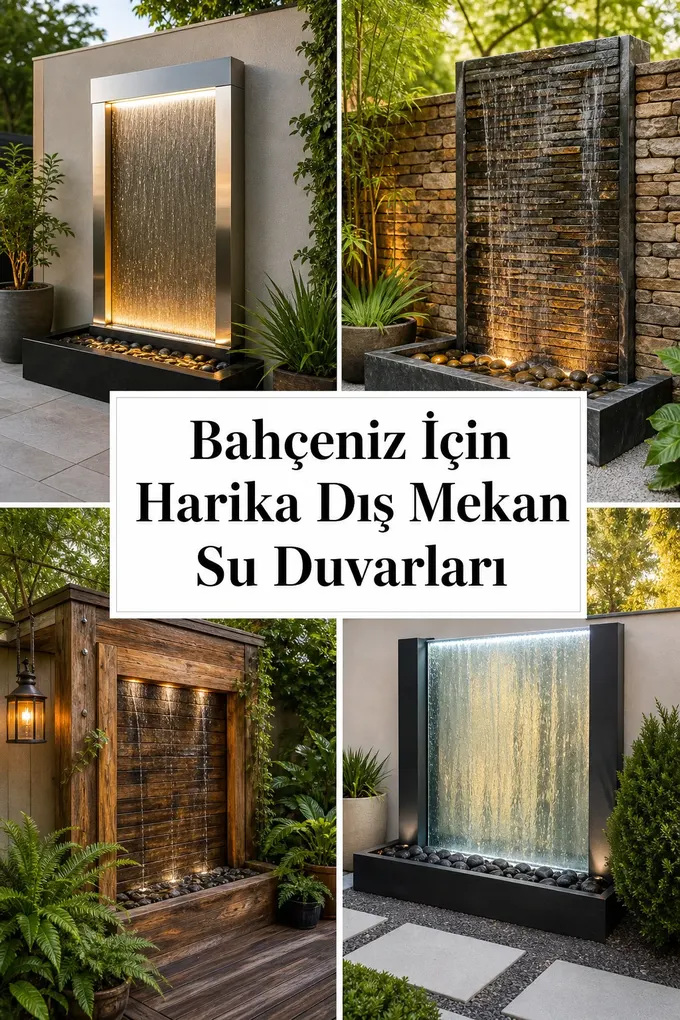 Bahçeniz İçin Harika Dış Mekan Su Duvarları