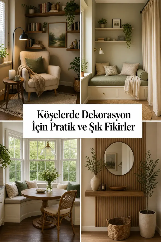 Köşelerde Dekorasyon İçin Pratik ve Şık Fikirler