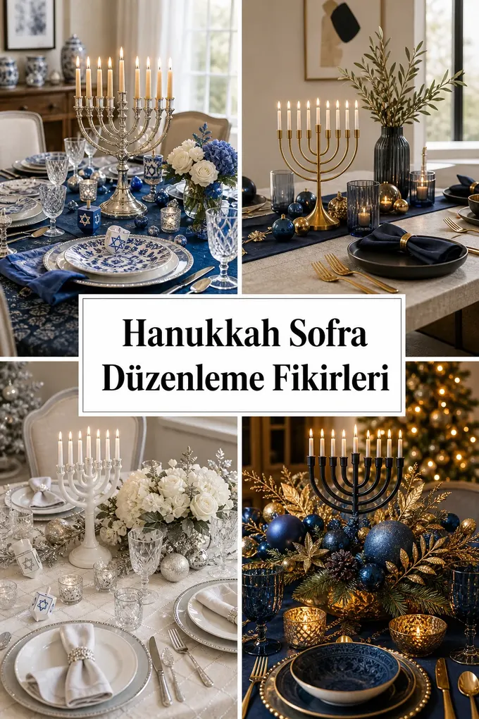 Hanukkah Sofra Düzenleme Fikirleri