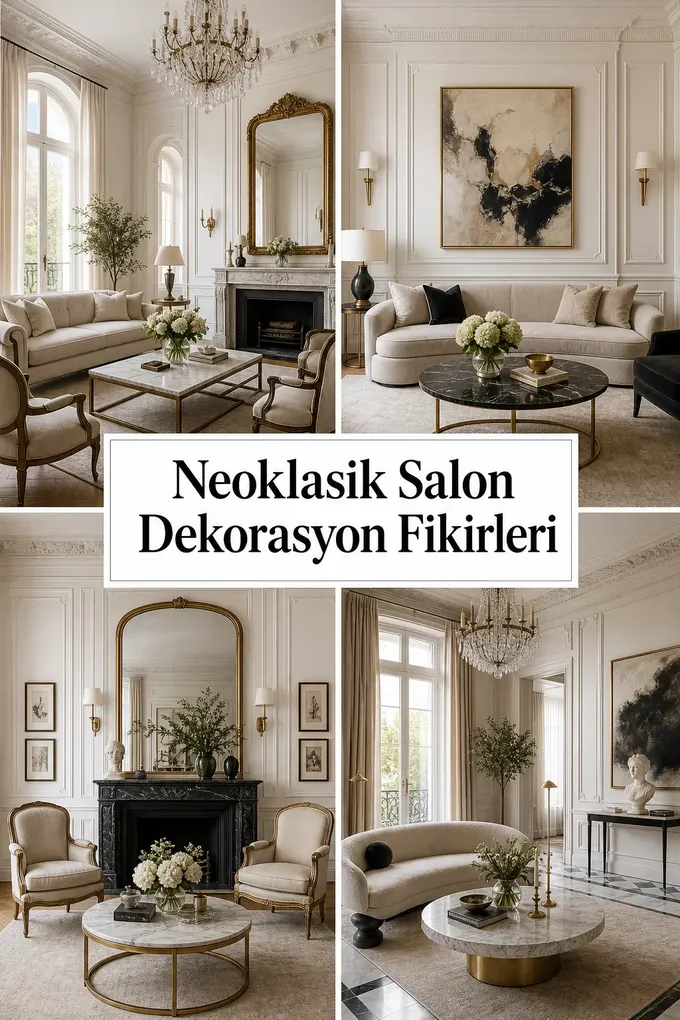 Neoklasik Salon Dekorasyon Fikirleri