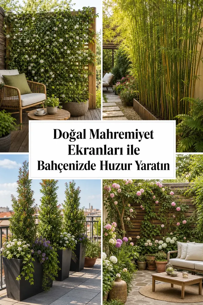 Doğal Mahremiyet Ekranları ile Bahçenizde Huzur Yaratın