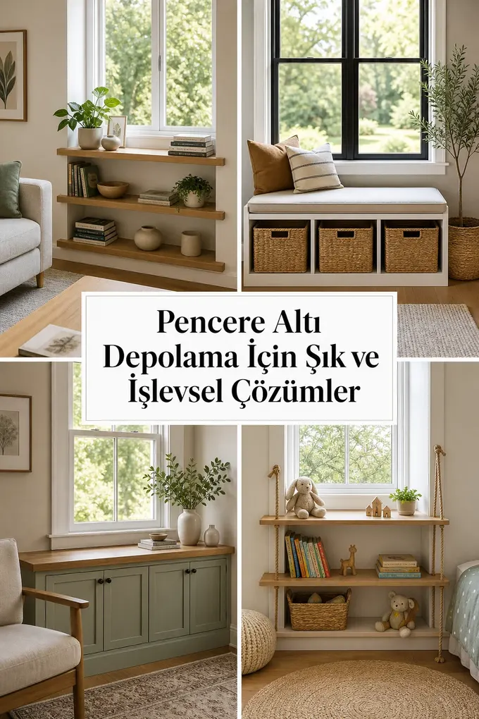 Pencere Altı Depolama İçin Şık ve İşlevsel Çözümler