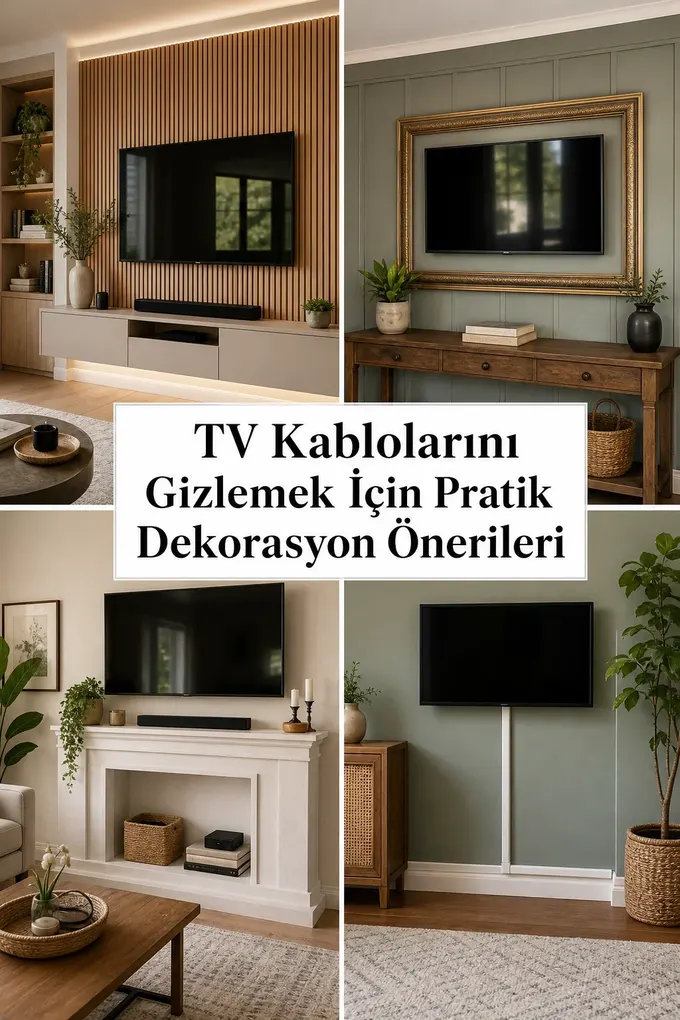 TV Kablolarını Gizlemek İçin Pratik Dekorasyon Önerileri