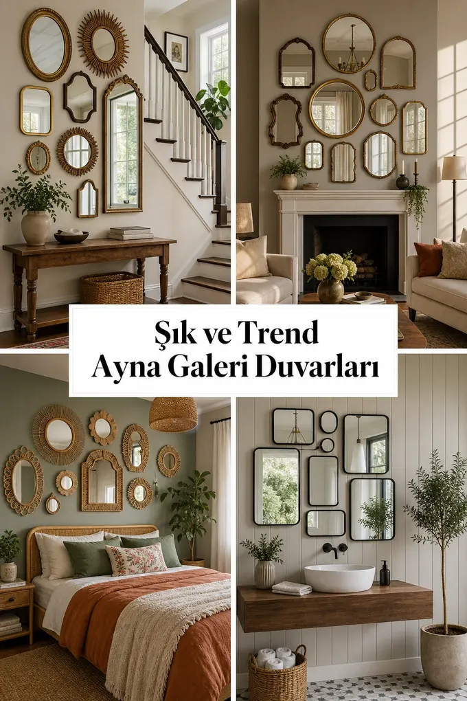 Şık ve Trend Ayna Galeri Duvarları