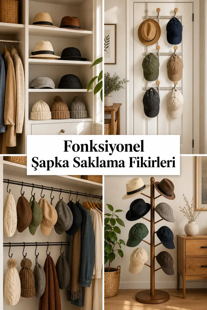 Fonksiyonel Şapka Saklama Fikirleri