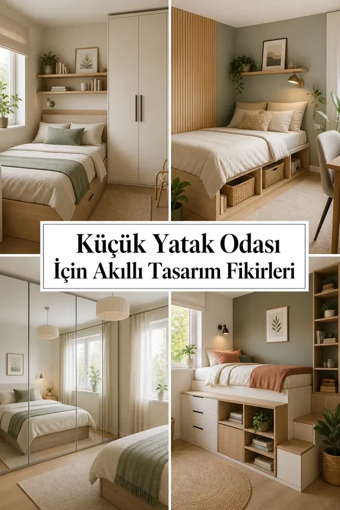 Küçük Yatak Odası İçin Akıllı Tasarım Fikirleri