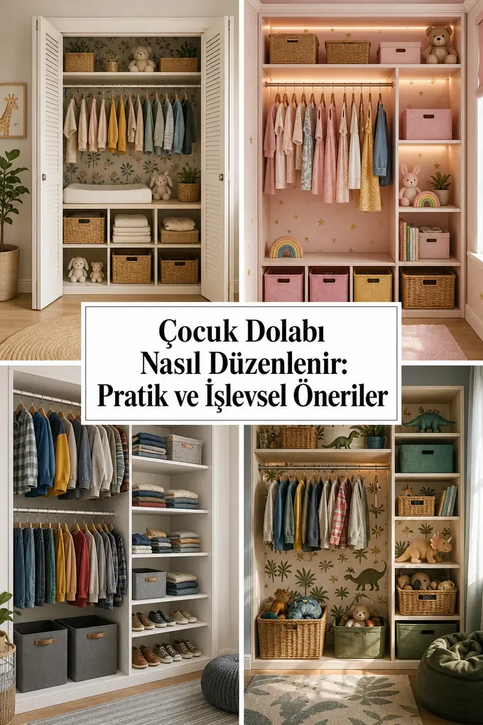 Çocuk Dolabı Nasıl Düzenlenir: Pratik ve İşlevsel Öneriler
